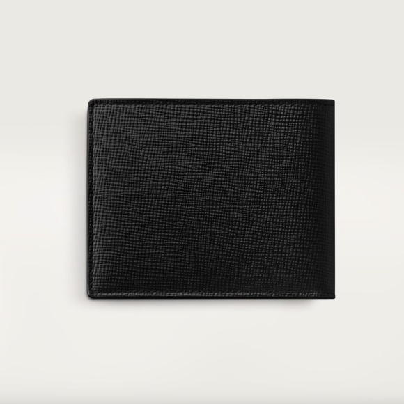 AUTHENTIC CARTIER BLACK LEATHER LOSANGE UNISEX CARD HOLDER, WALLET, NIB - Picture 3 of 5